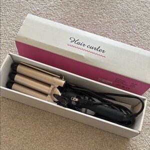 Gold 3 Barrel Curling Iron